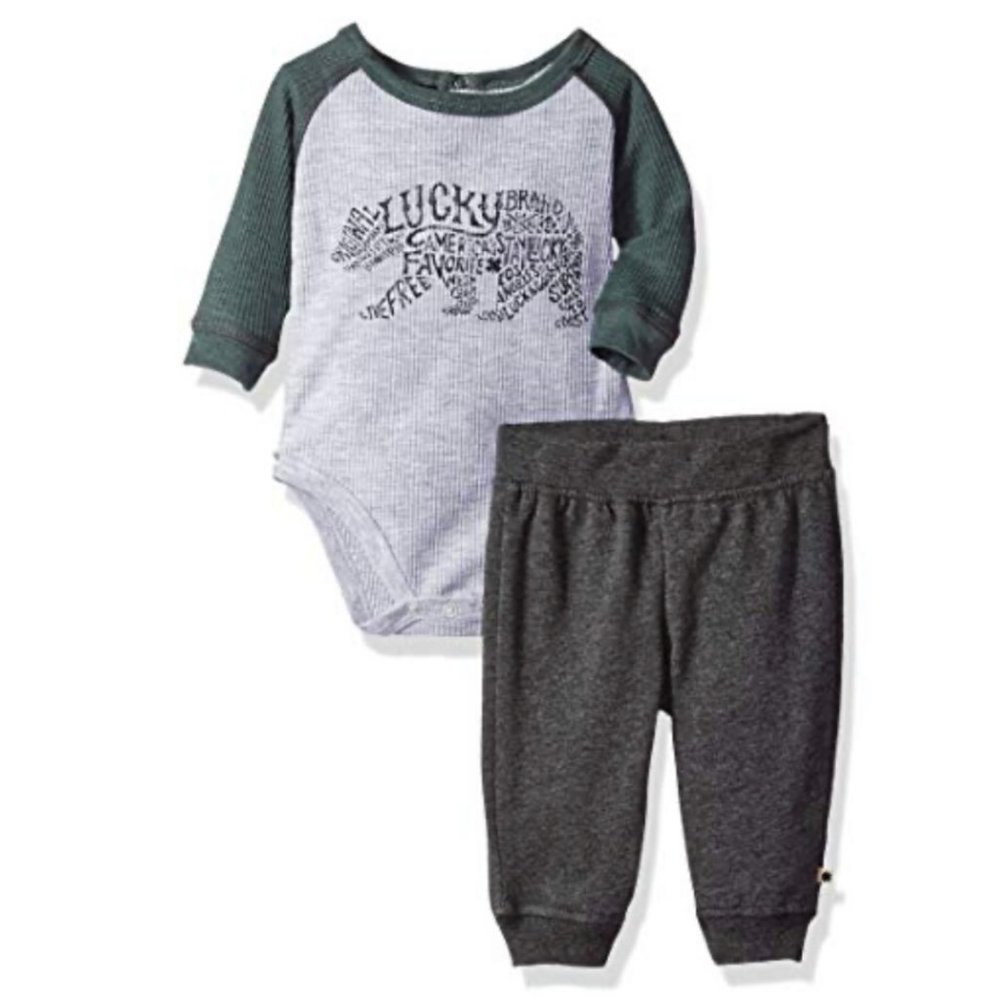 Lucky Brand 2 pc set 3-6M